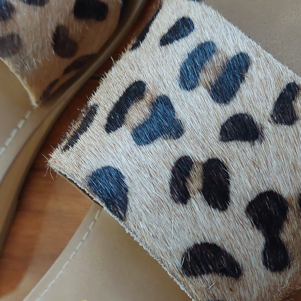 Coconuts by Matisse Cabana leopard print cowhair sandal - Picture 3 of 7